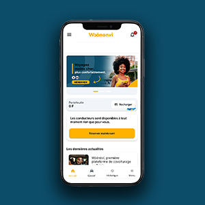 image réalisation de TwoF Technologies Woononvi Mobile App